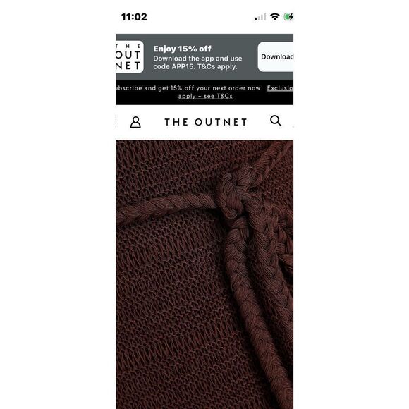 ZIMMERMANN Knitted midi dress in Chocolate NWT Size M/L - Picture 4 of 11